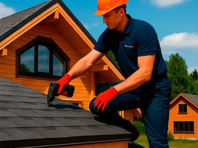 Монтаж кровли из мягкой черепицы