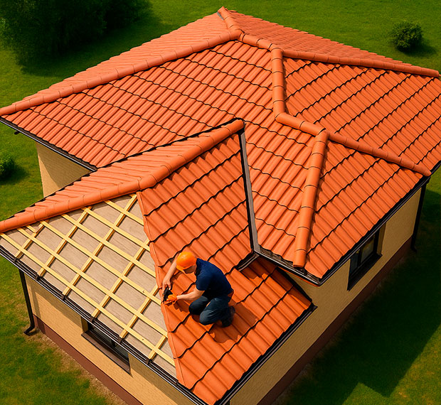 Установка сложной кровли в Пскове